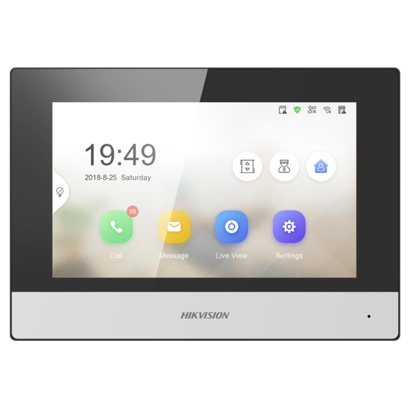 شاشة فيديو انتركوم داخلية Hikvision DS-KH6320-WTE1 قياس 7 بوصة Wi‑Fi