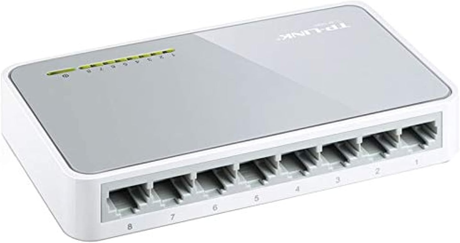 سويتش إيثرنت مكتبي 8 منافذ TP-Link TL-SF1008D 10/100Mbps