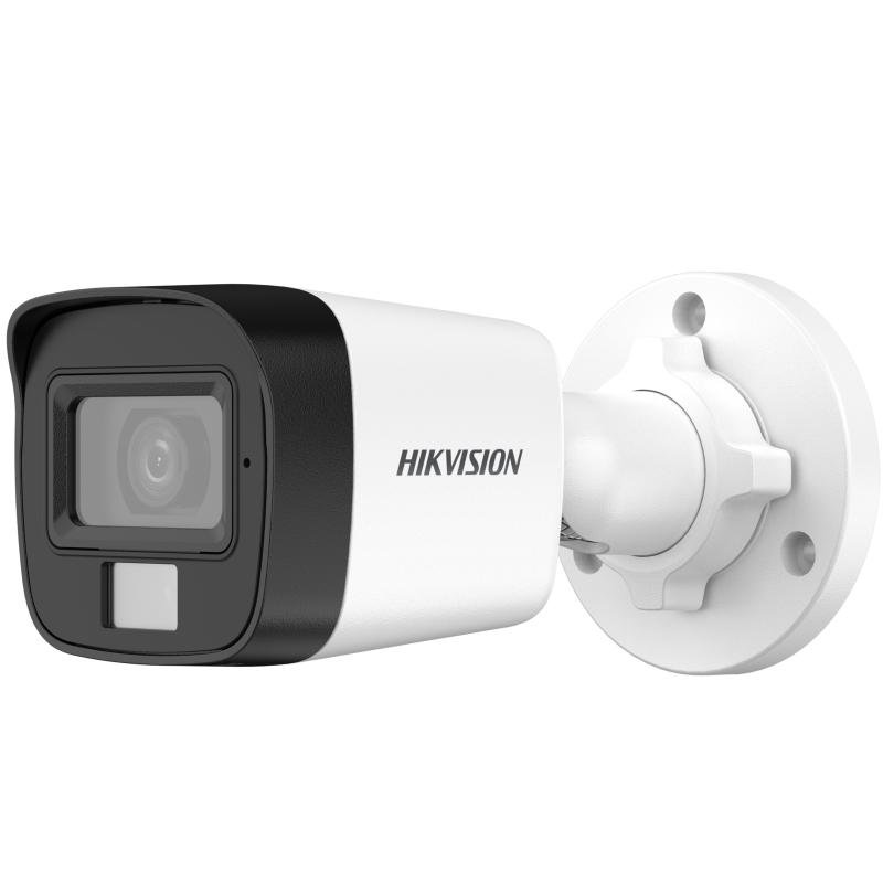 كاميرا مراقبة بوليت ثابتة 4K Hikvision DS-2CE16U0T-LPF بعدسة 2.8 مم بإضاءة هجينة ذكية